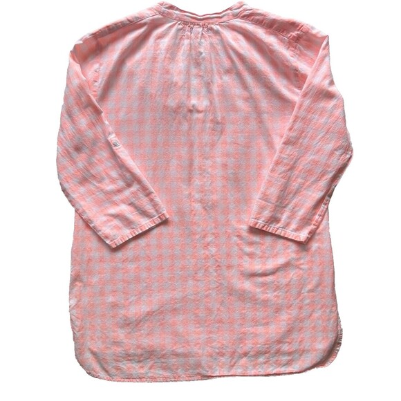 Fresh Produce Gingham Tunic Top Pink Size M / L M/L Medium Large Plaid Cotton - Picture 11 of 12